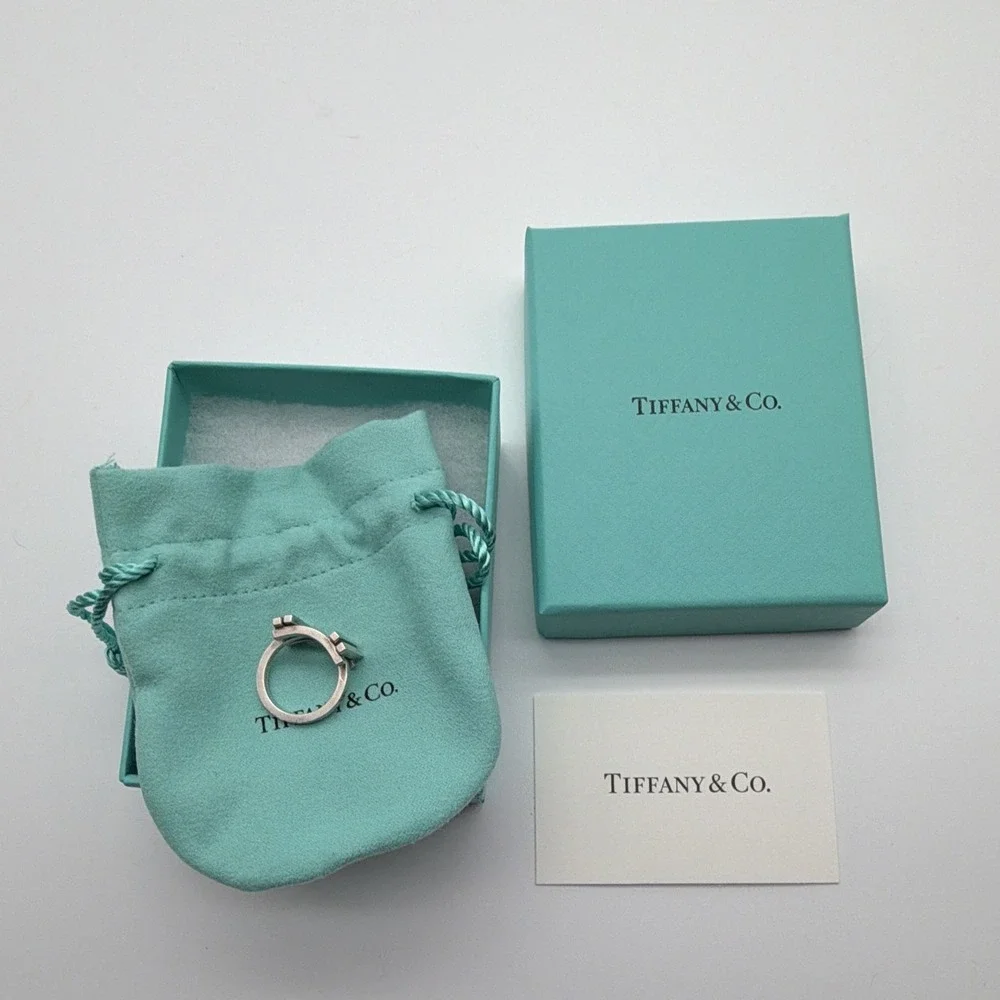 Tiffany & Co. Frank Gehry Axis Signed 925 Sterling Silver Band Ring Size 5.5